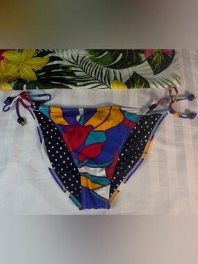 Red Carter Black & White Polka Dot Bikini Bottom